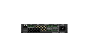 NEW: AMP-4-125 - 4 Channel 125W 8Ω, 2 Channel 70/100V 250W DSP Matrix Amplifier