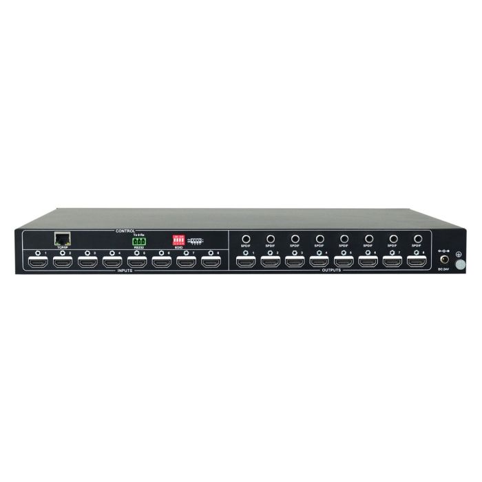 The VHX-8 is a high-end 8 x 8 HDMI 2.0 Matrix Switcher